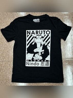 Naruto Uzumaki Black Graphic Tee by Naruto Shippuden